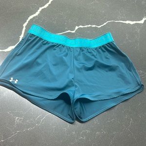 Blue workout shorts